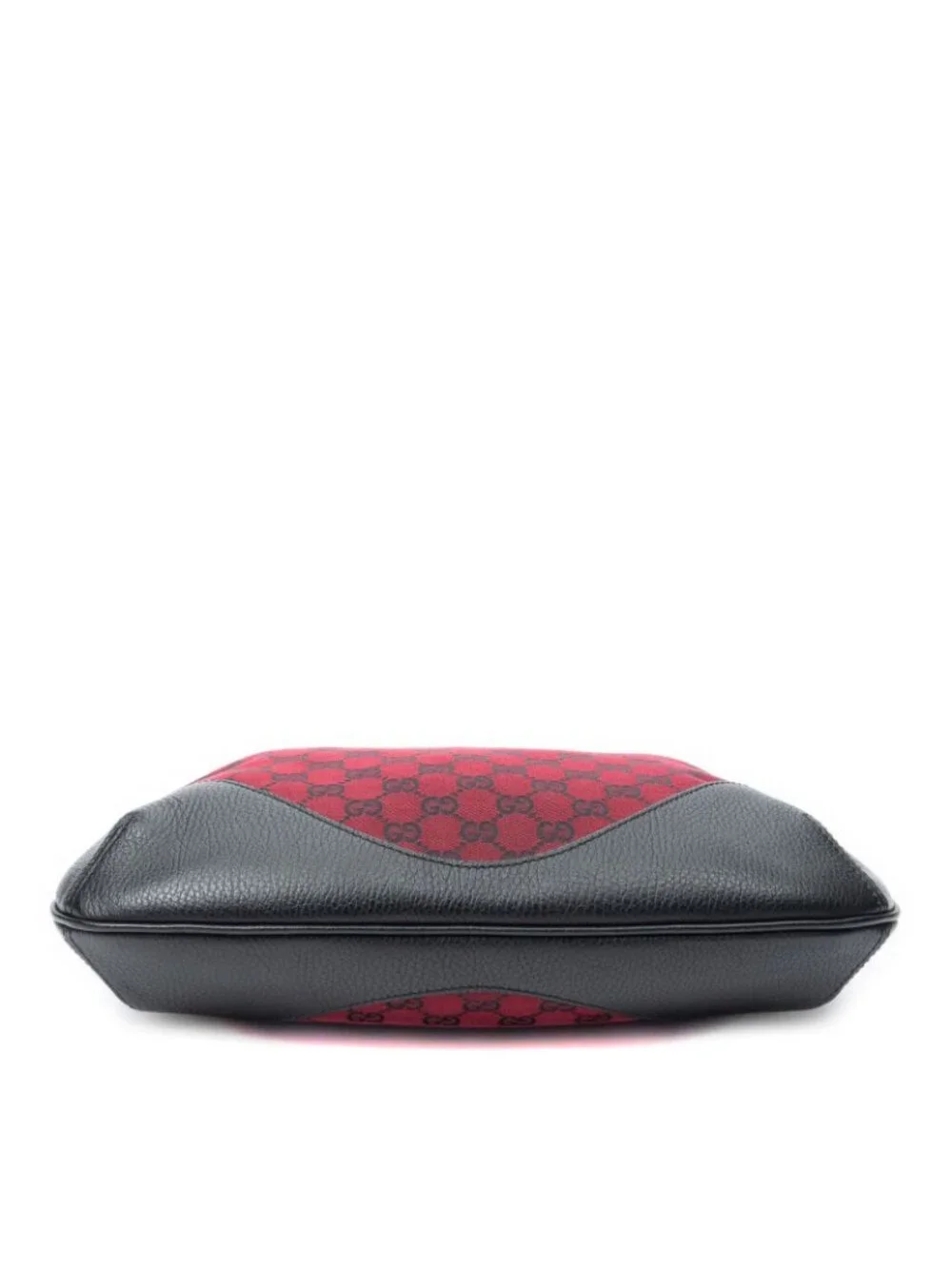 Gucci Small Zip Hobo Red Black GG Canvas